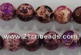 CDE834 15.5 inches 12mm round dyed sea sediment jasper beads wholesale