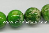 CDE84 15.5 inches 18mm round dyed sea sediment jasper beads