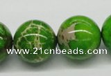 CDE85 15.5 inches 20mm round dyed sea sediment jasper beads