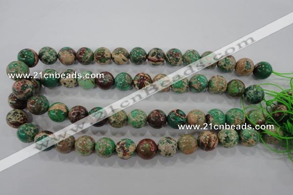 CDE854 15.5 inches 12mm round dyed sea sediment jasper beads wholesale