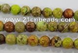 CDE861 15.5 inches 6mm round dyed sea sediment jasper beads wholesale