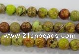 CDE862 15.5 inches 8mm round dyed sea sediment jasper beads wholesale