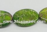 CDE94 15.5 inches 22*30mm oval dyed sea sediment jasper beads