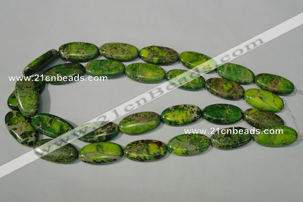 CDE941 15.5 inches 15*30mm oval dyed sea sediment jasper beads