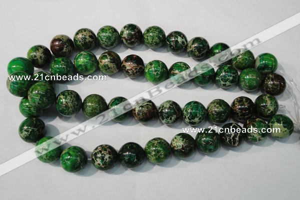 CDE958 15.5 inches 18mm round dyed sea sediment jasper beads