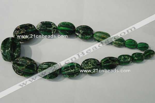 CDE967 10*15mm - 24*33mm star fruit shaped dyed sea sediment jasper beads