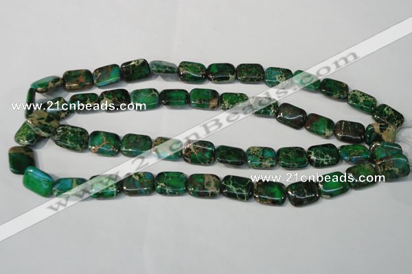 CDE974 15.5 inches 12*16mm rectangle dyed sea sediment jasper beads