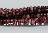 CDI06 16 inches 4*8mm rondelle dyed imperial jasper beads wholesale