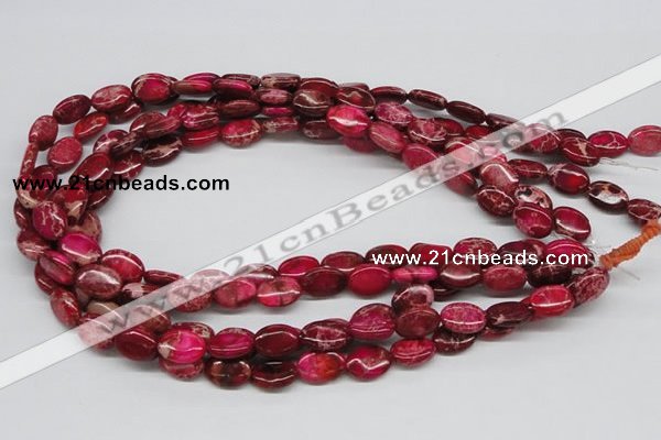 CDI14 16 inches 10*14mm oval dyed imperial jasper beads wholesale