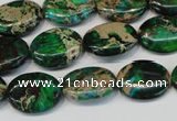 CDI181 15.5 inches 12*16mm oval dyed imperial jasper beads