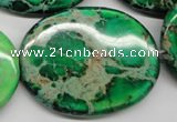 CDI188 15.5 inches 30*40mm oval dyed imperial jasper beads