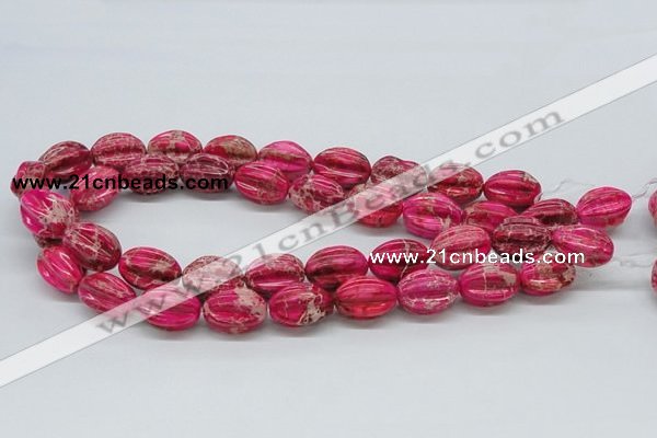 CDI22 16 inches 15*20mm star fruit shaped dyed imperial jasper beads