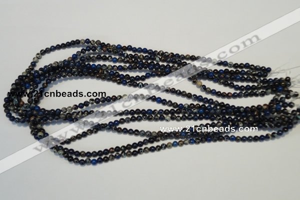 CDI220 15.5 inches 4mm round dyed imperial jasper beads