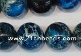 CDI222 15.5 inches 20mm round dyed imperial jasper beads