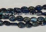 CDI233 15.5 inches 6*8mm oval dyed imperial jasper beads