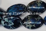 CDI236 15.5 inches 18*25mm oval dyed imperial jasper beads