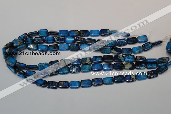 CDI244 15.5 inches 10*14mm rectangle dyed imperial jasper beads