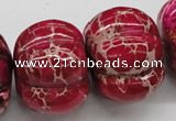 CDI25 16 inches 26*35mm pumpkin dyed imperial jasper beads