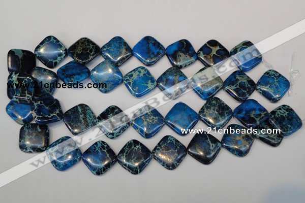 CDI252 15.5 inches 20*20mm diamond dyed imperial jasper beads