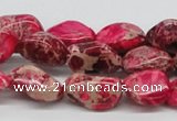 CDI26 16 inches 10*20mm nuggets dyed imperial jasper beads wholesale