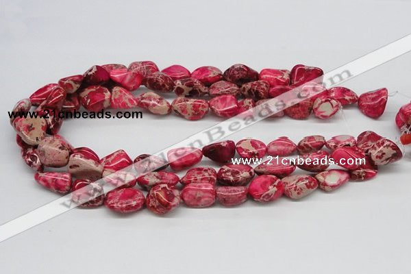 CDI26 16 inches 10*20mm nuggets dyed imperial jasper beads wholesale