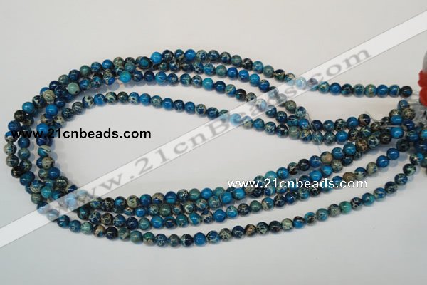 CDI265 15.5 inches 6mm round dyed imperial jasper beads