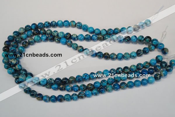 CDI266 15.5 inches 8mm round dyed imperial jasper beads