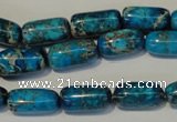 CDI285 15.5 inches 8*16mm column dyed imperial jasper beads