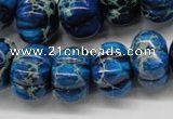 CDI295 15.5 inches 13*18mm pumpkin dyed imperial jasper beads