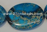 CDI320 15.5 inches 35*45mm oval dyed imperial jasper beads