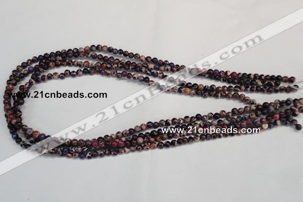 CDI360 15.5 inches 4mm round dyed imperial jasper beads