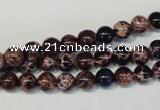 CDI361 15.5 inches 6mm round dyed imperial jasper beads