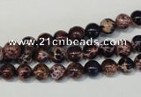 CDI361 15.5 inches 6mm round dyed imperial jasper beads