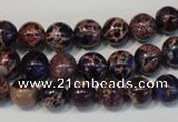 CDI362 15.5 inches 8mm round dyed imperial jasper beads