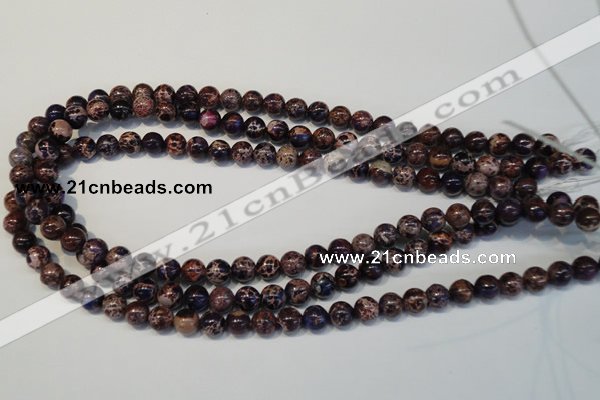 CDI362 15.5 inches 8mm round dyed imperial jasper beads