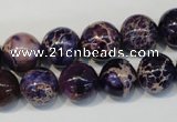 CDI364 15.5 inches 12mm round dyed imperial jasper beads