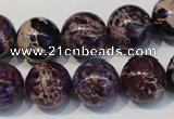 CDI365 15.5 inches 14mm round dyed imperial jasper beads