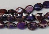 CDI389 15.5 inches 10*12mm nugget dyed imperial jasper beads