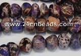 CDI391 15.5 inches 8*12mm nugget dyed imperial jasper beads