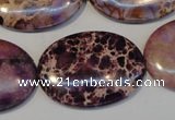 CDI422 15.5 inches 25*35mm oval dyed imperial jasper beads