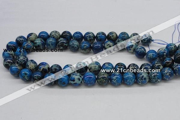 CDI46 16 inches 14mm round dyed imperial jasper beads wholesale