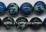 CDI47 16 inches 16mm round dyed imperial jasper beads wholesale