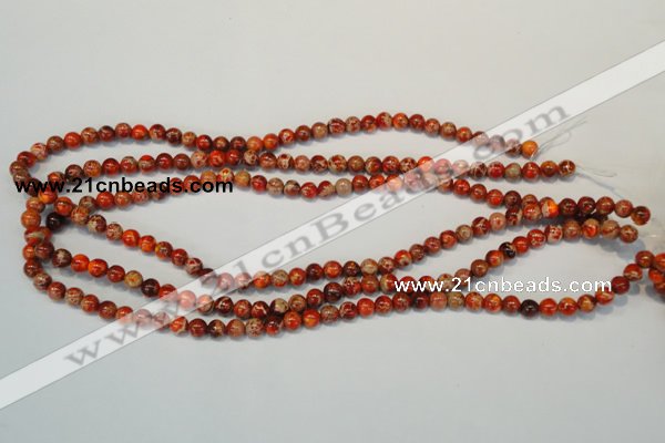 CDI491 15.5 inches 6mm round dyed imperial jasper beads