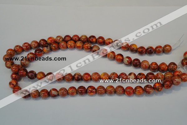 CDI493 15.5 inches 10mm round dyed imperial jasper beads