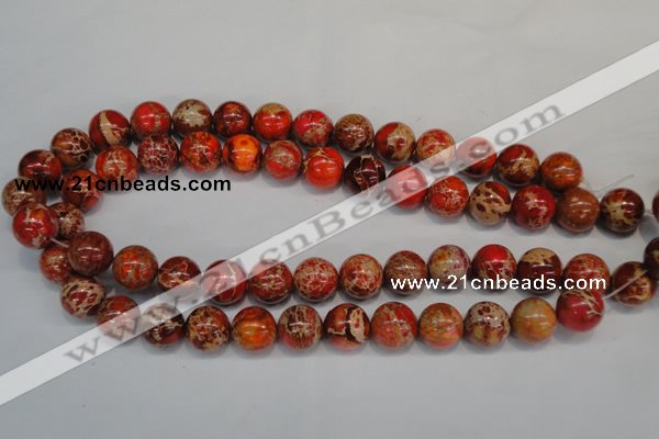 CDI495 15.5 inches 14mm round dyed imperial jasper beads