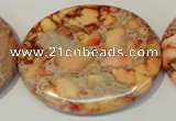 CDI537 15.5 inches 35*45mm oval dyed imperial jasper beads