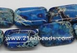 CDI56 16 inches 18*25mm rectangle dyed imperial jasper beads wholesale