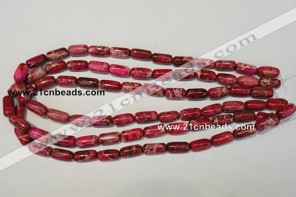 CDI598 15.5 inches 8*16mm column dyed imperial jasper beads