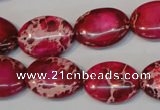 CDI646 15.5 inches 15*20mm oval dyed imperial jasper beads