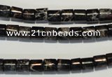 CDI670 15.5 inches 6*6mm tube dyed imperial jasper beads